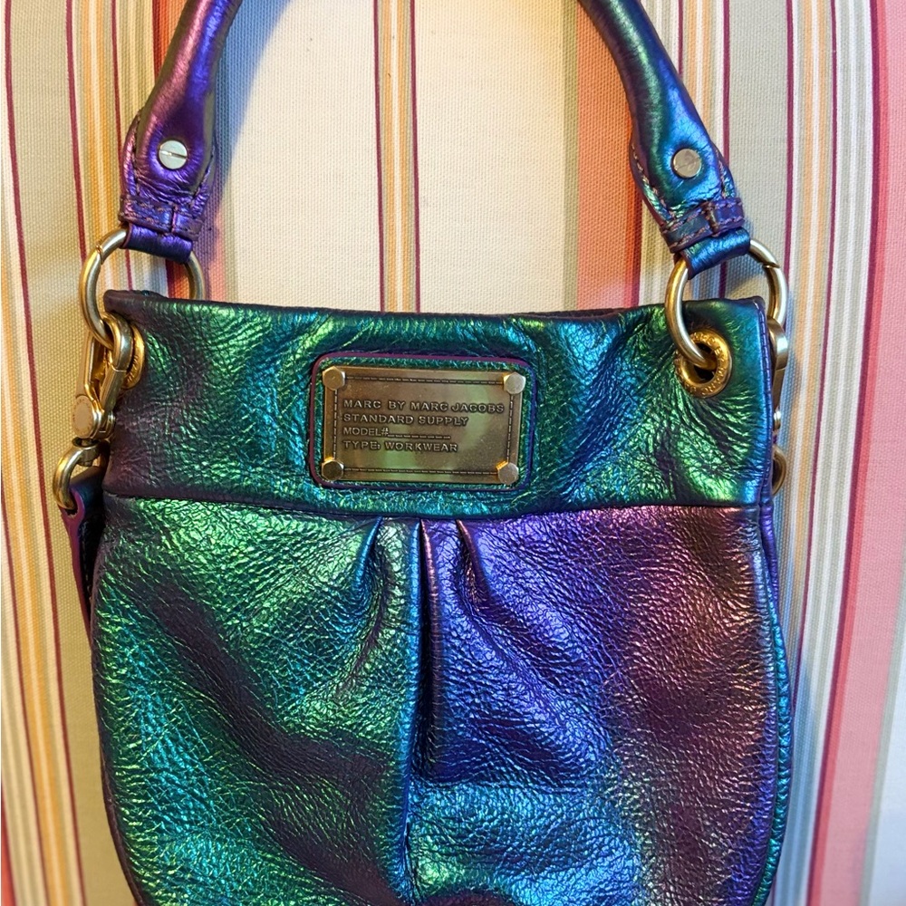 Marc by Marc Jacobs Napa Iridescent Mini Hillier Hobo Bag - LIKE NEW - RARE